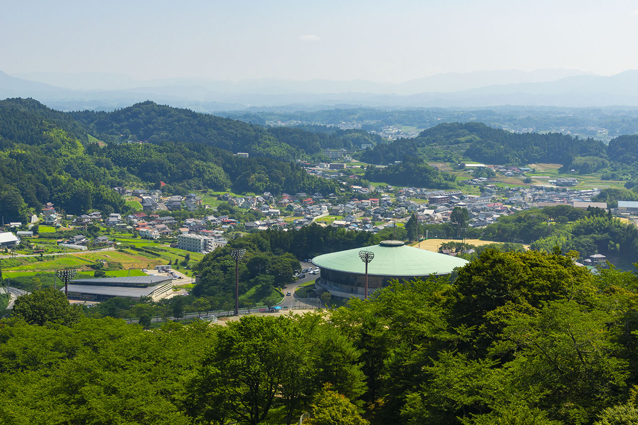 本丸から二本松市 (2019)