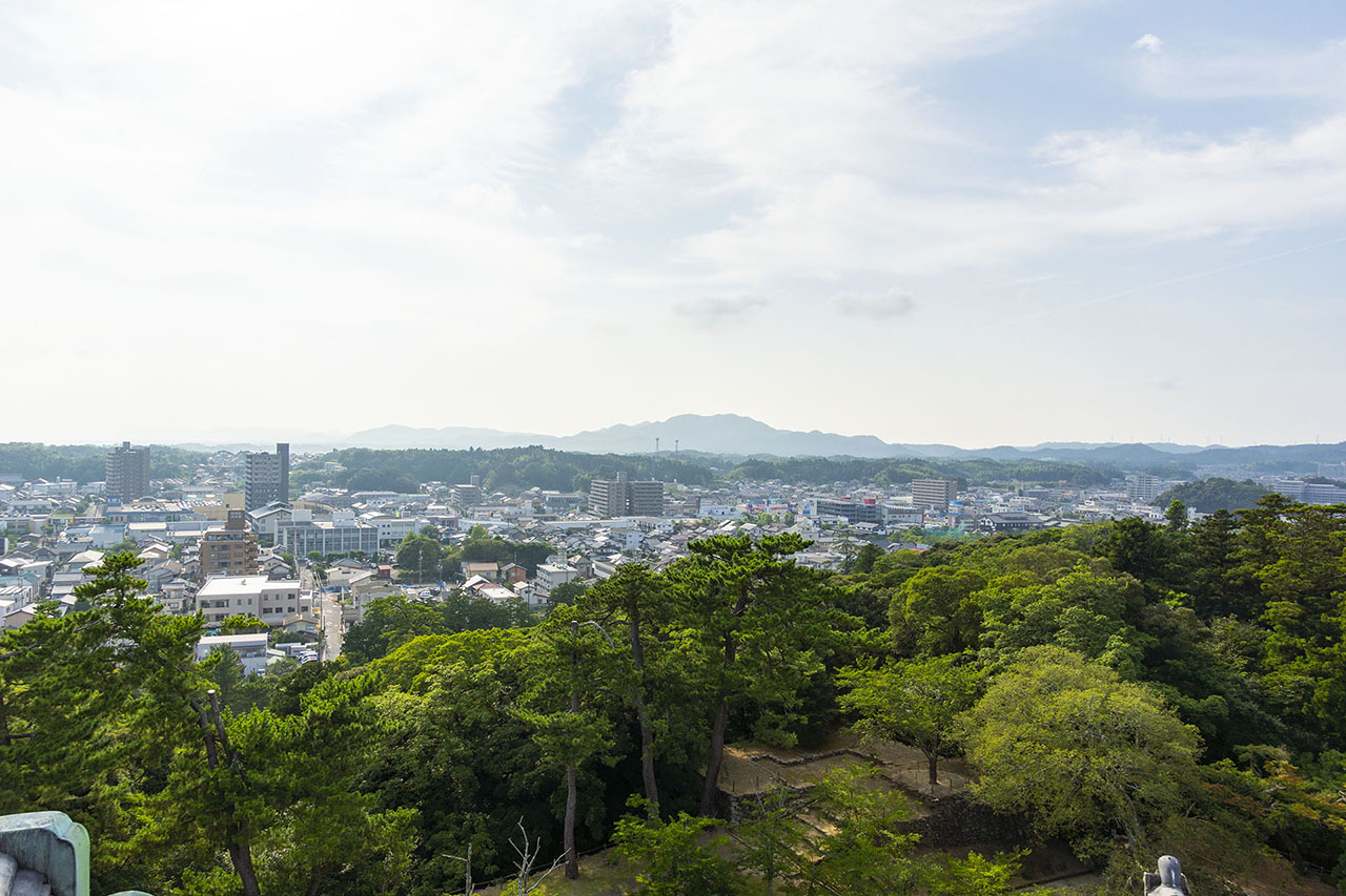 天守から松江市 (2016)
