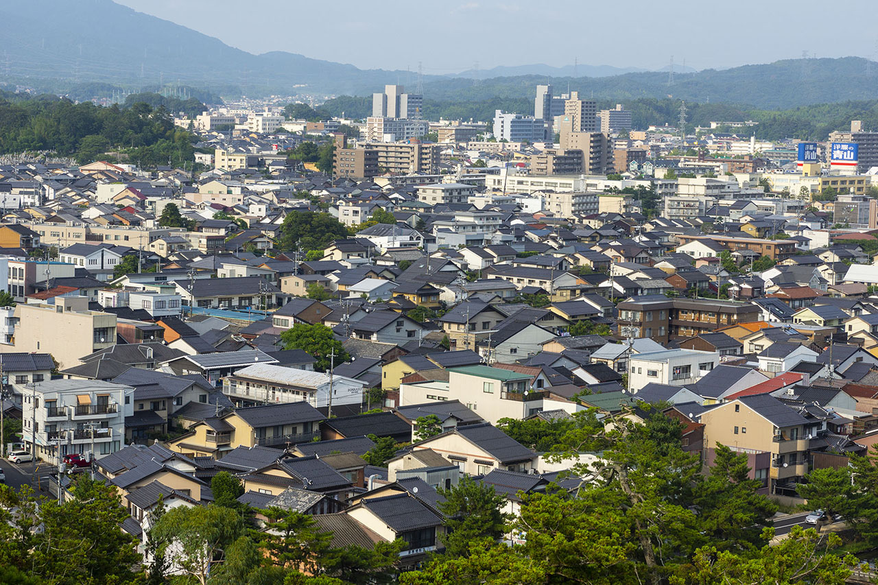 天守から松江市 (2016)