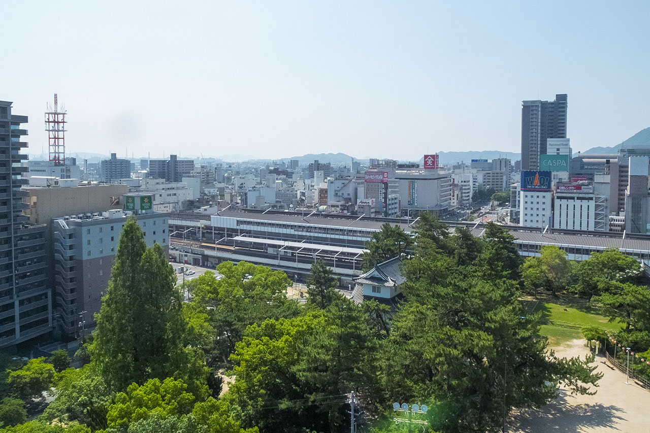 天守望樓外望福山市 (2018)