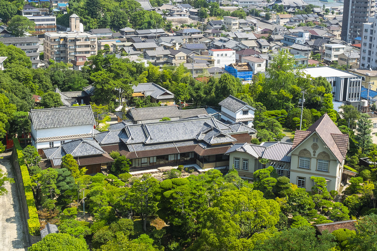 天守望樓外望福寿会館，三藏稻荷神社 (2018)