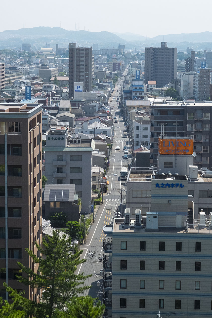 天守望樓外望福山市 (2018)