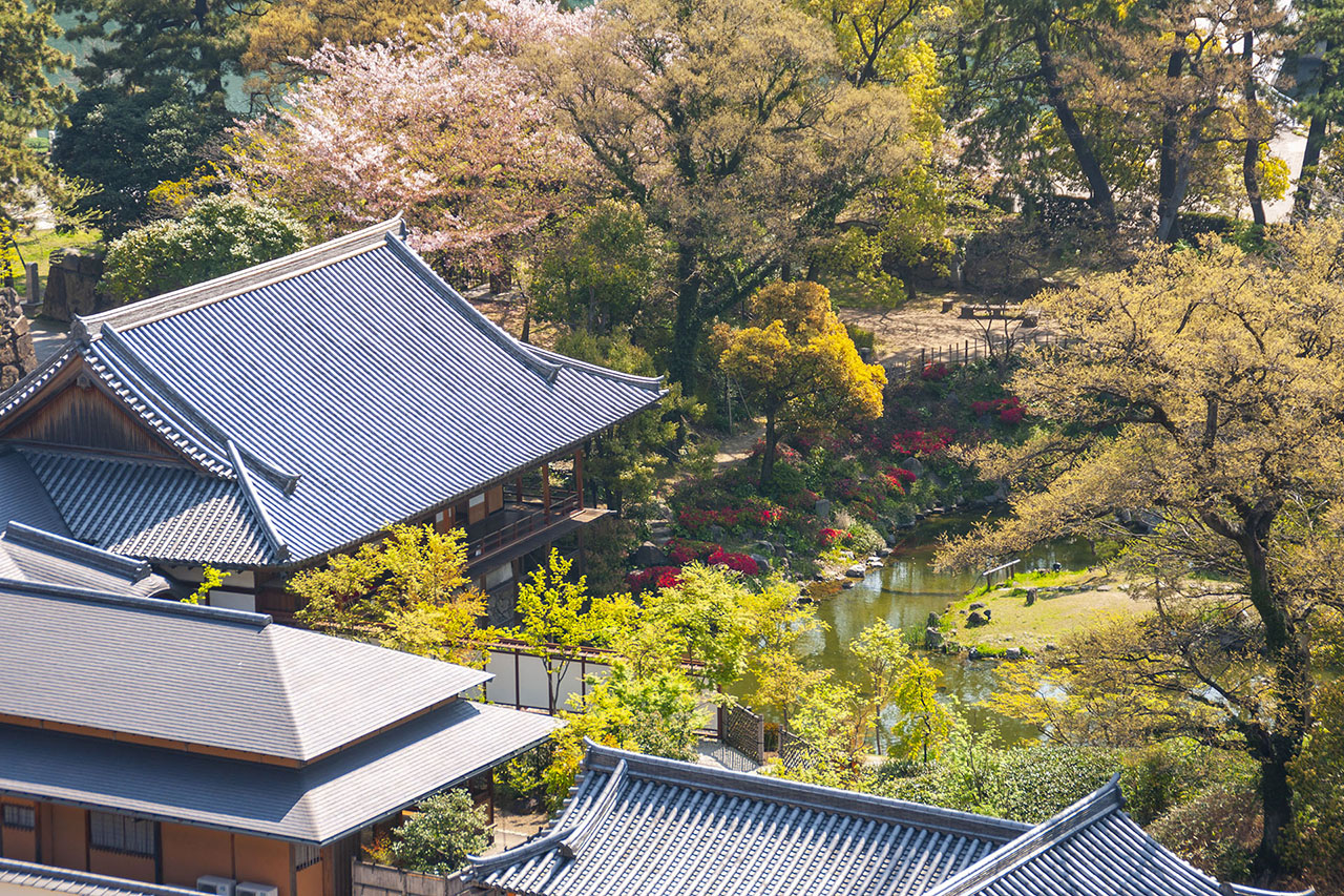 下屋敷(書院)，庭院 (2009)